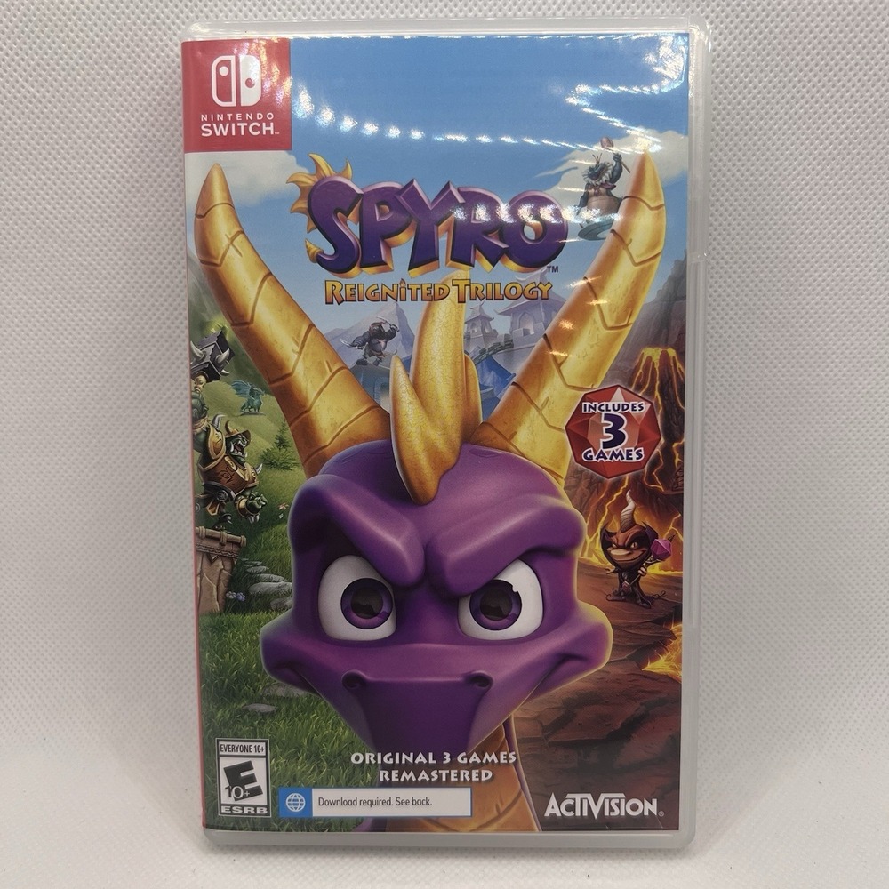 Spyro Reignited Trilogy Nintendo Switch Case Only Empty Replacement Box No Game